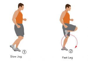 Fast Leg Run Soccer Conditioning Drill