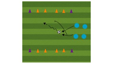 4 Goal Challenge Soccer Dribbling Drill