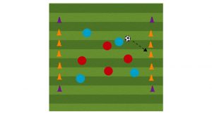 5 cone knockdown soccer shooting drill